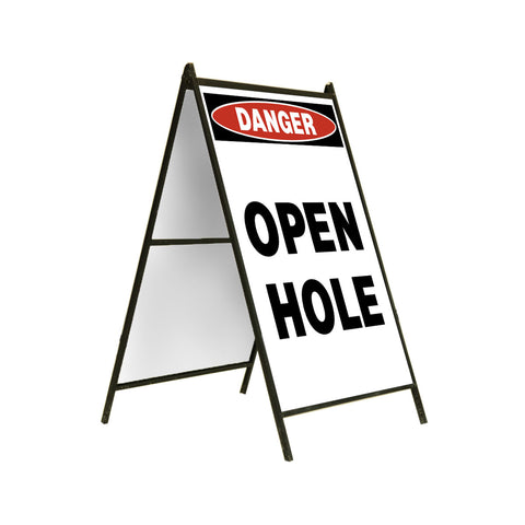 Danger Open Hole 24x36