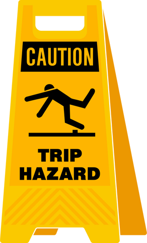 Caution Trip Hazard 12x24