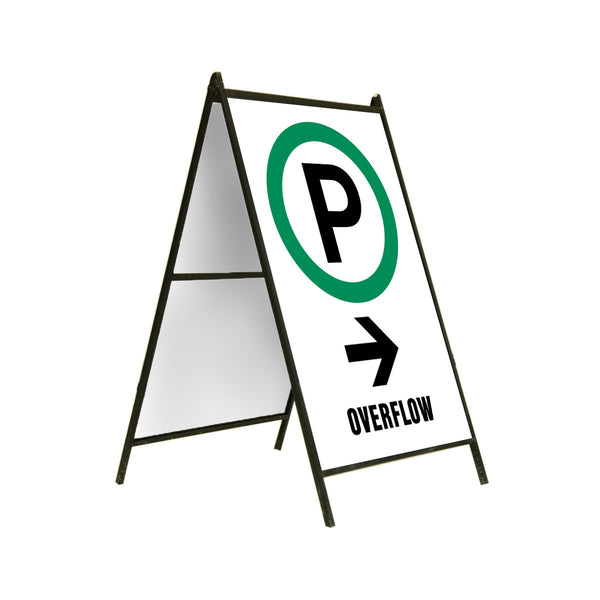 Parking Overflow Right 24x36 – Western Safety Sign