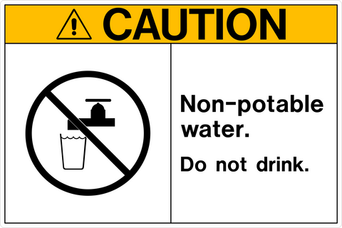 Caution - Non-Potable Water