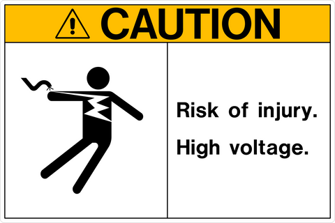 Caution - High Voltage