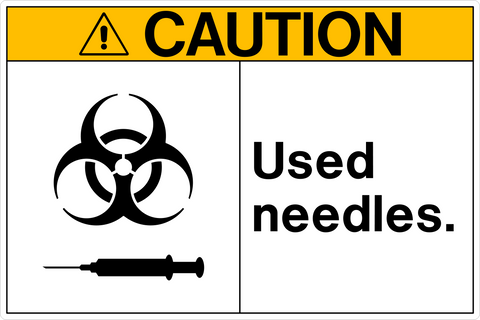 Caution - Used Needles