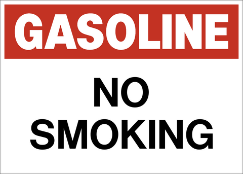 Gasoline No Smoking
