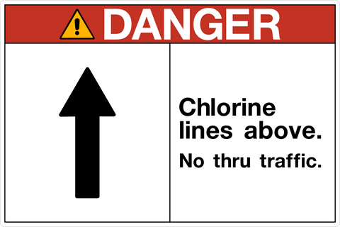Danger - Chlorine Lines Above