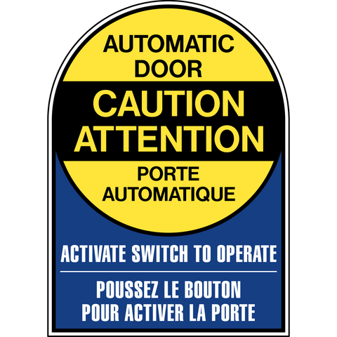 Automatic Caution Door - Bilingual