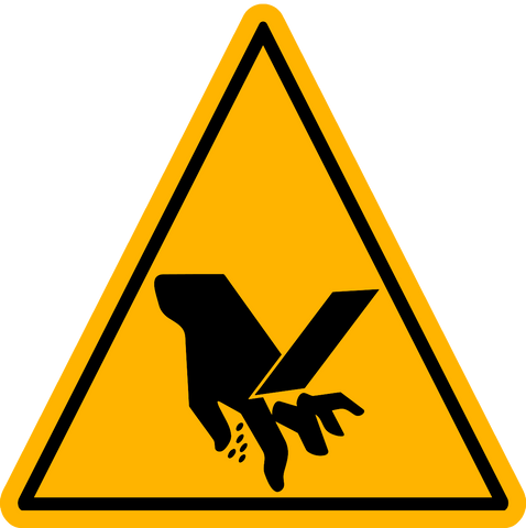 Caution - Hand Severing