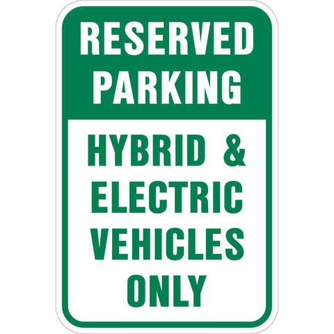 Electric & Hybrid Vehicle Reserved Parking