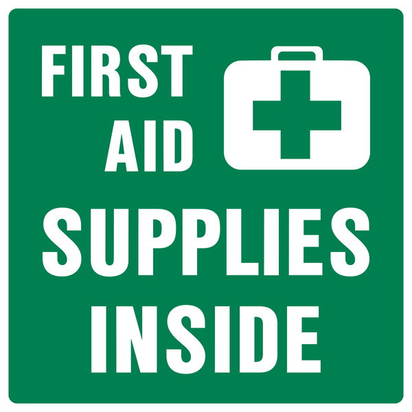 First Aid Supplies Western Safety Sign