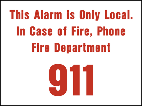 Call 911 Local Alarm