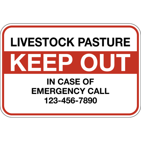 Livestock Pasture Keep Out