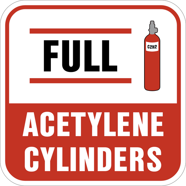 Cylinder Acetylene Western Safety Sign cylinder-acetylene-western-safety-sign
