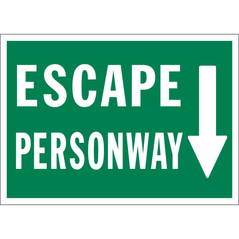 Escape Personway Arrow Down