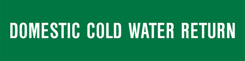 Waters - Domestic Cold Water Return