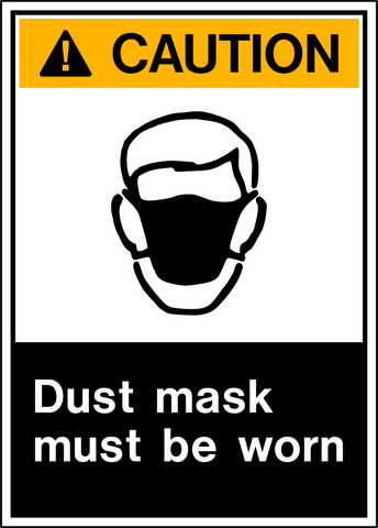 Caution - Dust Protection