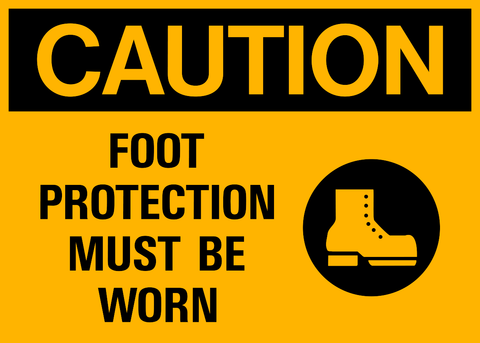Caution - Foot Protection