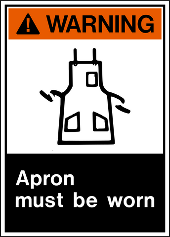 Warning - Safety Apron