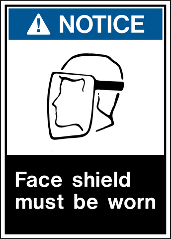 Notice - Face Protection