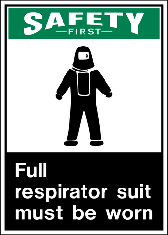 Safety First - Full Respirator Suit Protection