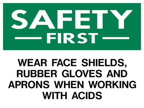 Safety First - Face, Hand and Apron Protection