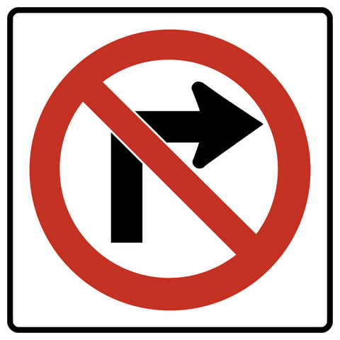 RB-11 R - No Right Turn