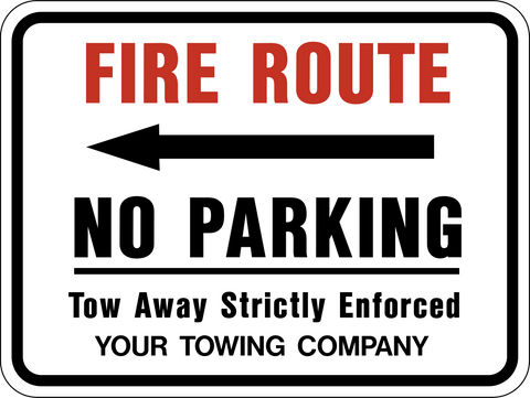 No Parking Fire Route