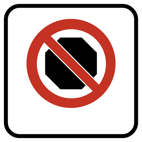 No Stopping symbol