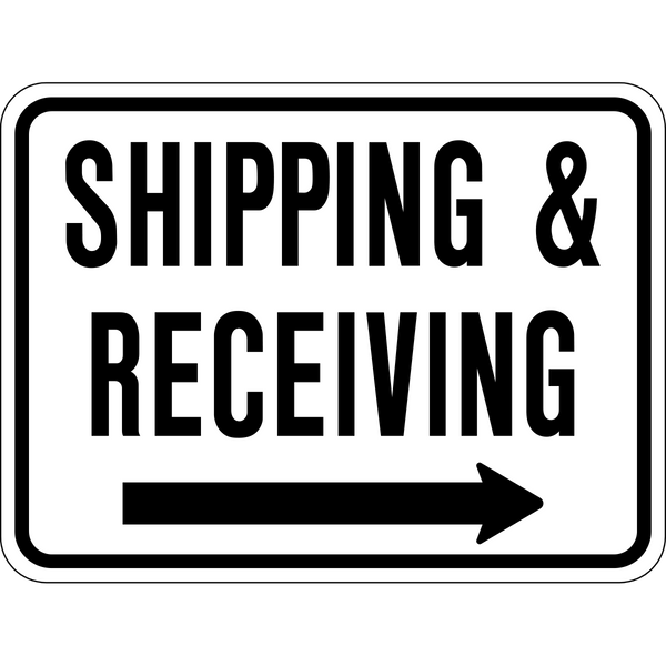 A Shipping & Receiving right arrow Western Safety Sign