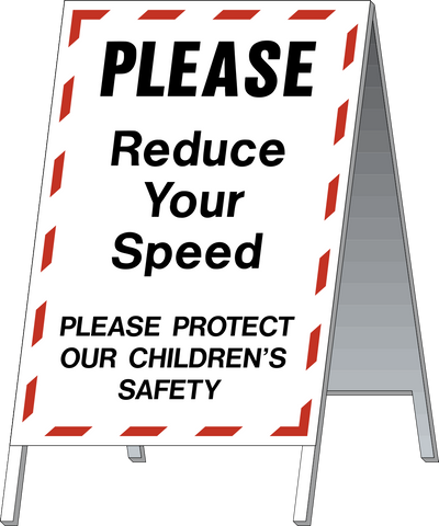 School Safety Stand - Reduce Your Speed
