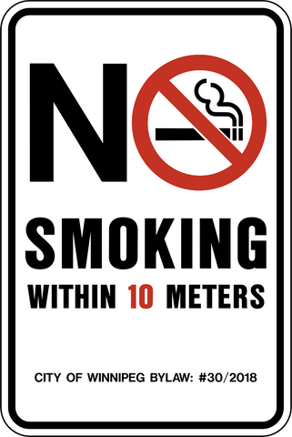 No Smoking Within 10 Meters