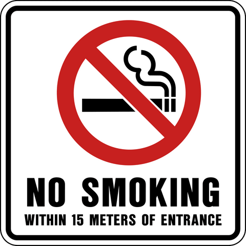 No Smoking within 15 Meters
