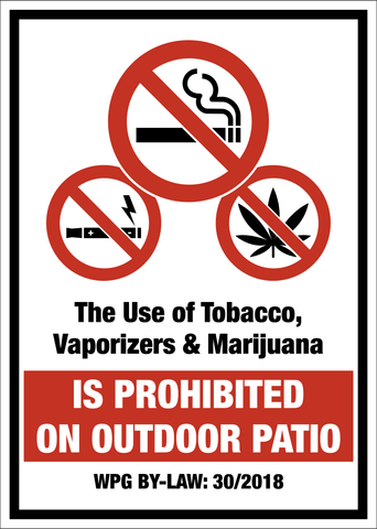 No Smoking on Patio