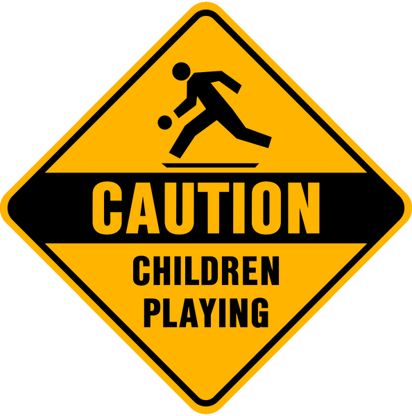 ヴィンテージ看板】CAUTION CHILDREN PLAYING 標識 ヴィンテージ看板