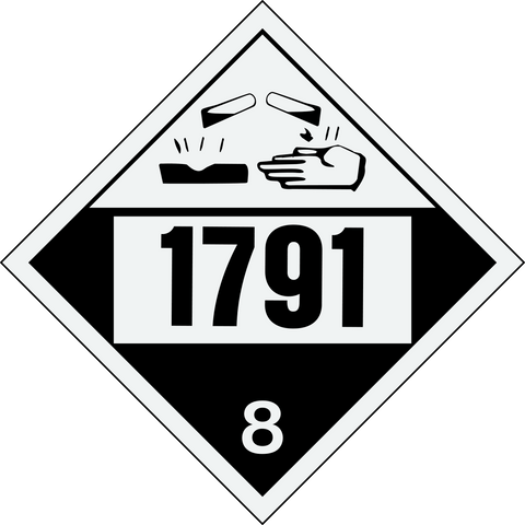 Class 8 - Corrosive - Hypochlorite Solutions UN#1791
