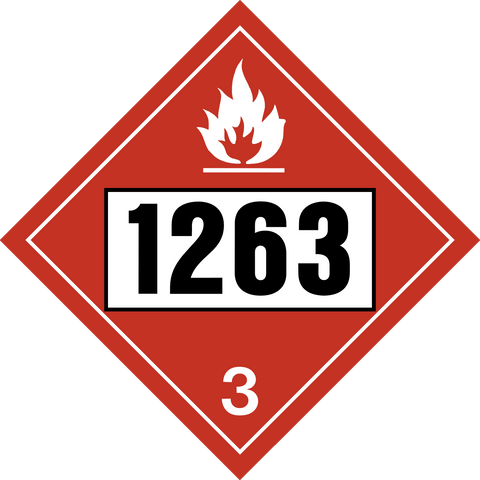 Class 3 - Flammable Liquids - Paint Related Materials UN#1263