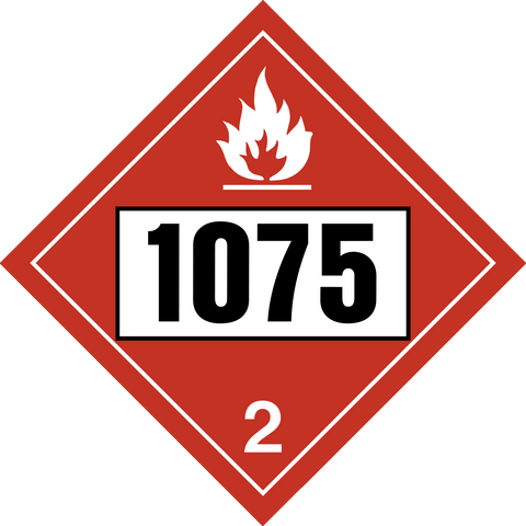 Class 2 - Flammable Gas - Propane Mix UN#1075