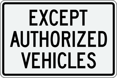 Authorized Vehicles
