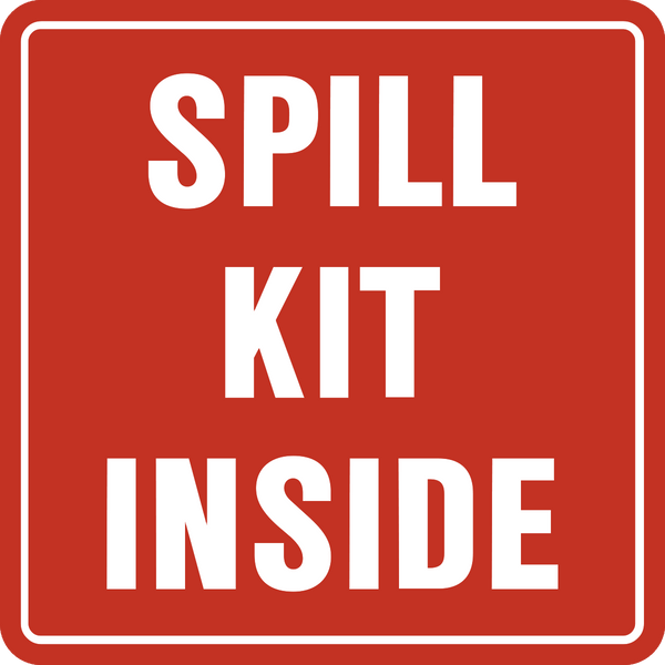 Spill Kit Inside Western Safety Sign