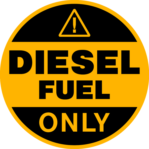 Fuel Diesel Western Safety Sign