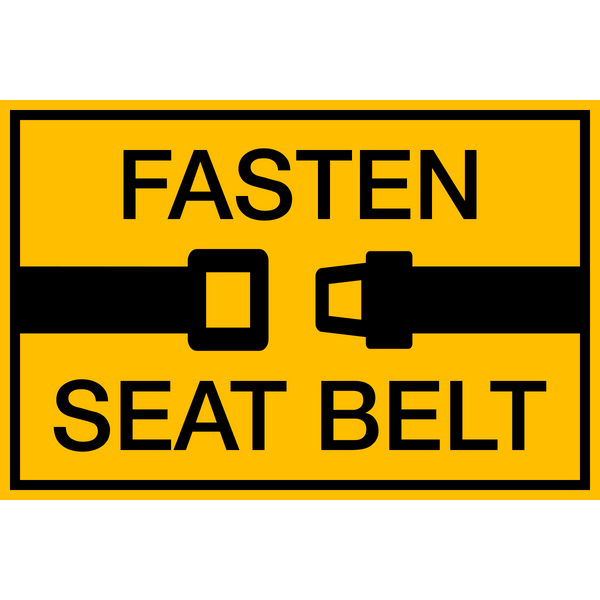 Fasten Seat Belt – Western Safety Sign