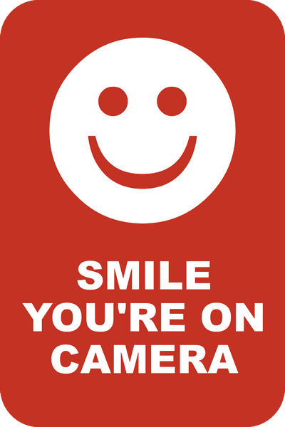ANLEY 7 In. X 10 In. Smile You're On Camera Sign - - Video Surveillance - Foto 4