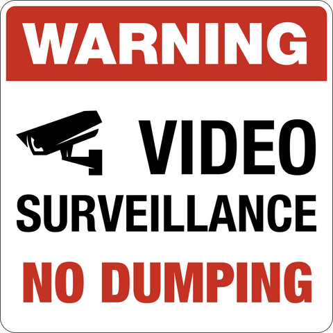 Video Surveillance No Dumping