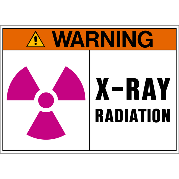 Warning XRay Radiation Western Safety Sign