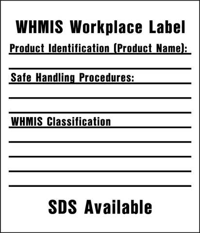 Product Identifier Label - Safe Handling