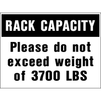 Rack Capacity Signs