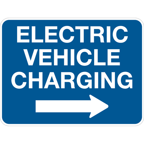 Electric Vehicle Charging Blue Parking Signs | Western Safety Sign