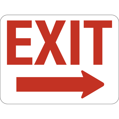 Exit Bold text Sign | Western Safety Sign