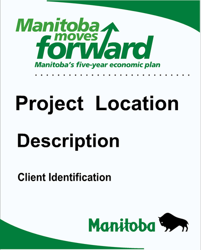 Project Description Signs, custom site identifying signs
