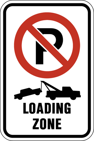 No Parking Loading Zone Signs | Western Safety Sign