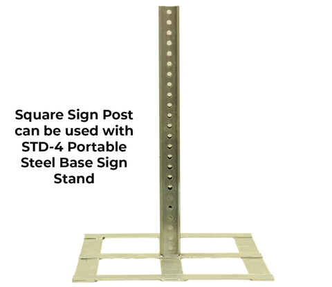 Back Sign Post Square Sign Post | Western Safety Sign