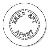 Keep 6ft Apart Stencil Sign